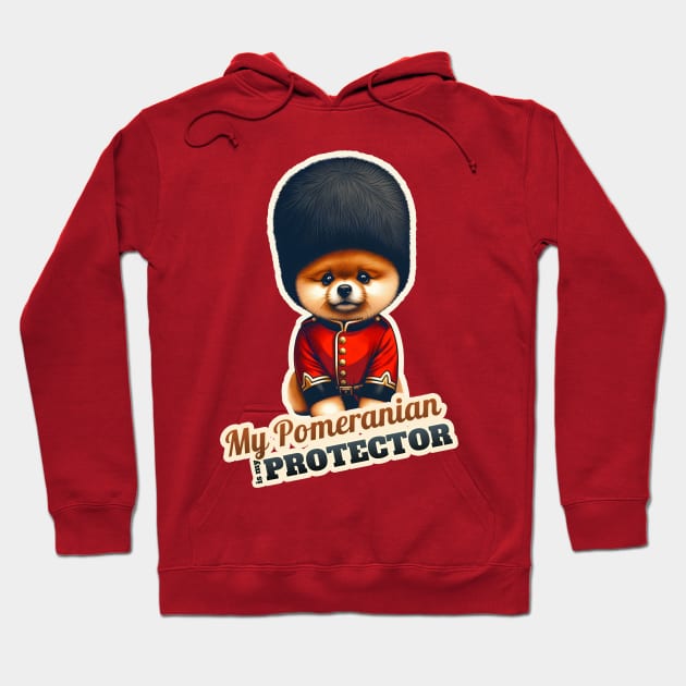 Pomeranian Queen's guard Hoodie by k9-tee